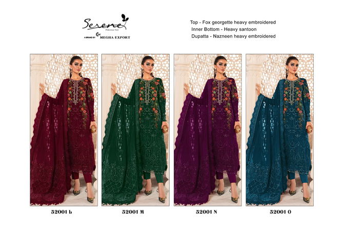 Serine 52001 L To O Fancy Wholesale Pakistani Suits Catalog
